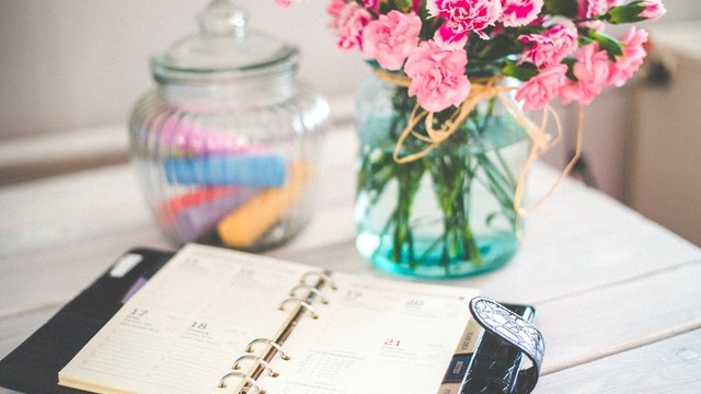 Flowers on Desk