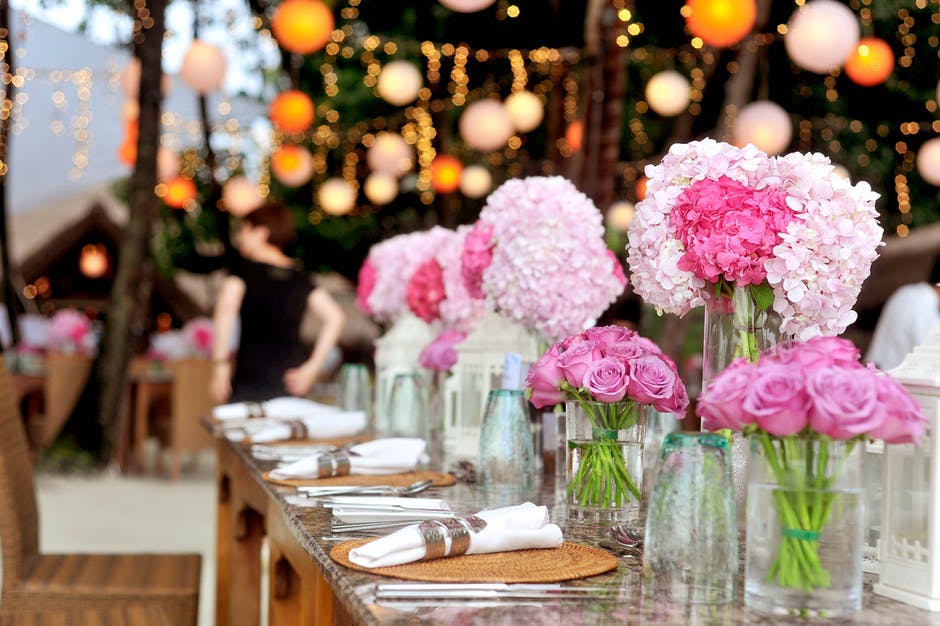 Bright pink flowers